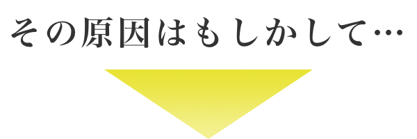 その原因はもしかして